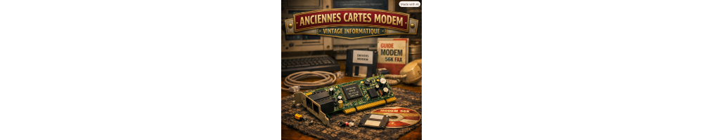 Anciennes Cartes Modem – Matériel Téléphonique et Connexions RTC